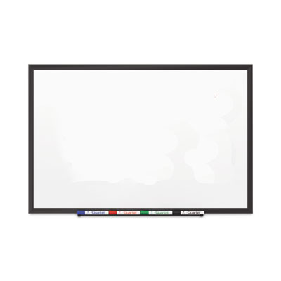 Classic Series Porcelain Magnetic Dry Erase Board, 72" x 48", White Surface, Black Aluminum Frame