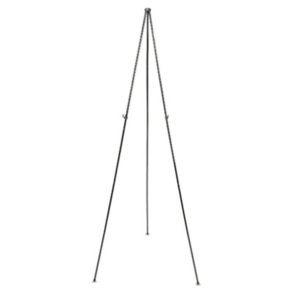 Full Size Instant Easel, 62.38" Maximum Height, Steel, Black