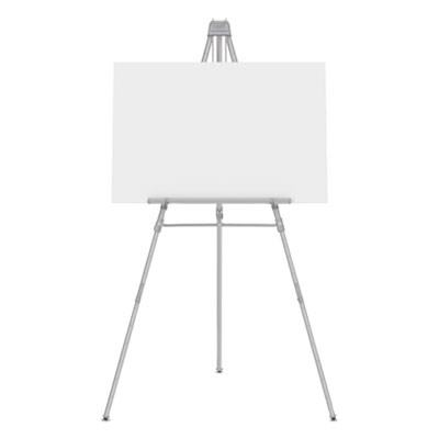 Aluminum Heavy-Duty Display Easel, 38" To 66" Tall, Silver, Supports Up To 45 Lb