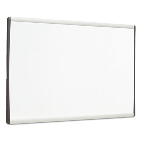 Arc Frame Cubicle Board, Magnetic Dry Erase, 14" x 11", White Surface, Satin Aluminum Frame