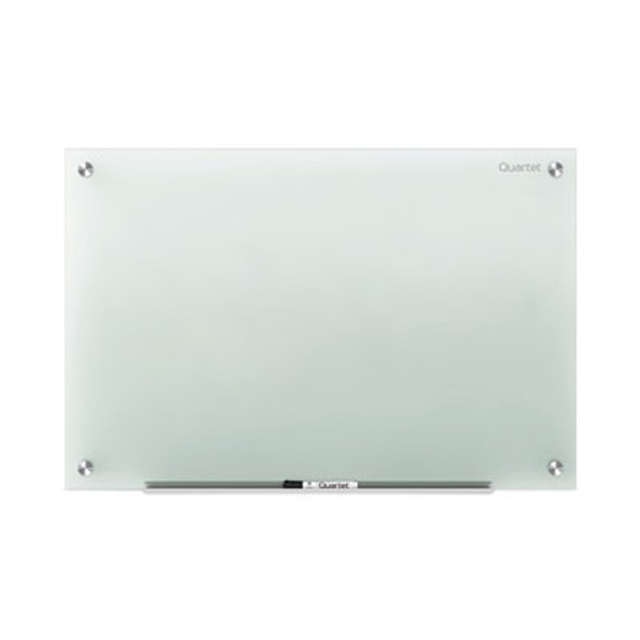 Infinity Magnetic Glass Marker Board, 72" x 48", White Surface