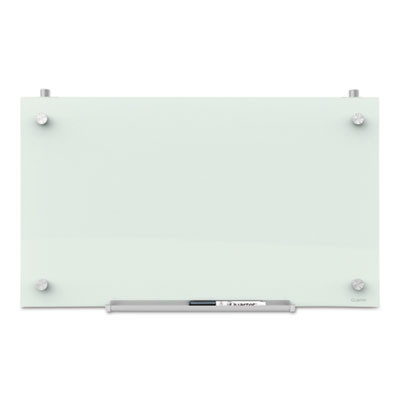 Infinity Magnetic Glass Dry Erase Cubicle Board, 30" x 18", White Surface