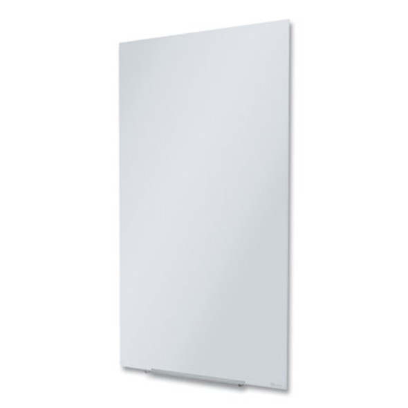 Invisamount Vertical Magnetic Glass Dry-Erase Boards, 28" x 50", White Surface