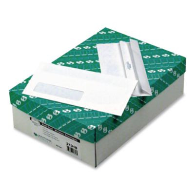 Redi-Seal Envelope, Address Window, #10, Commercial Flap, Redi-Seal Adhesive Closure, 4.13 x 9.5, White, 500/Box