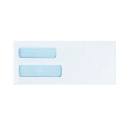 Double Window Security-Tinted Check Envelope, #10, Commercial Flap, Gummed Closure, 4.13 X 9.5, White, 500/Box