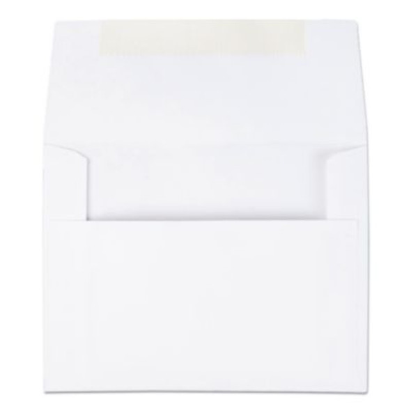 Greeting Card/Invitation Envelope, A-2, Square Flap, Gummed Closure, 4.38 X 5.75, White, 100/Box