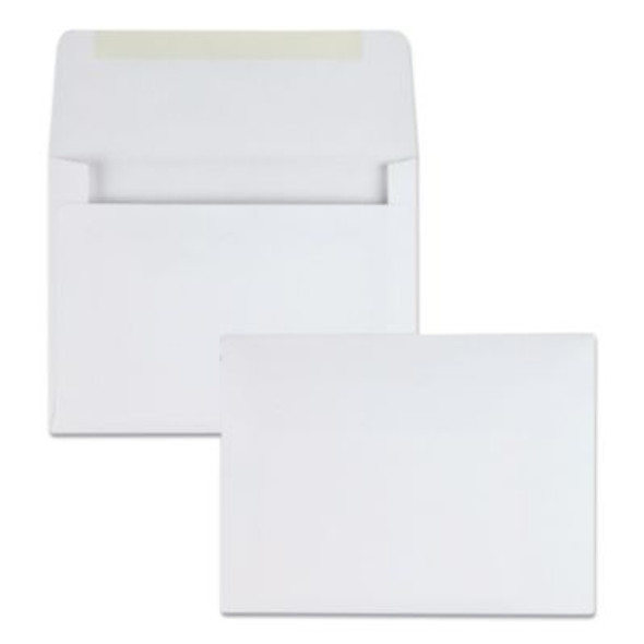 Greeting Card/Invitation Envelope, A-2, Square Flap, Gummed Closure, 4.38 X 5.75, White, 500/Box