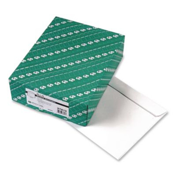 Open-Side Booklet Envelope, #13 1/2, Cheese Blade Flap, Gummed Closure, 10 X 13, White, 100/Box
