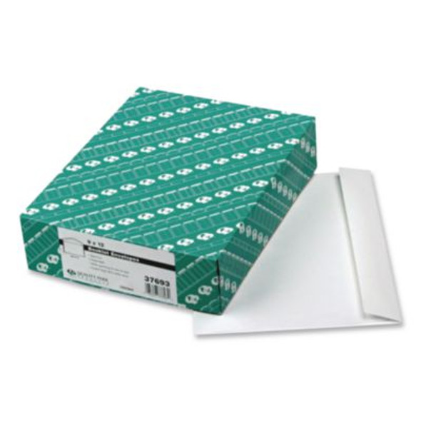 Open-Side Booklet Envelope, #10 1/2, Hub Flap, Gummed Closure, 9 X 12, White, 100/Box