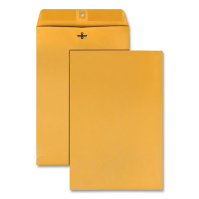 Clasp Envelope, 28 Lb Bond Weight Kraft, #98, Square Flap, Clasp/Gummed Closure, 10 x 15, Brown Kraft, 100/Box