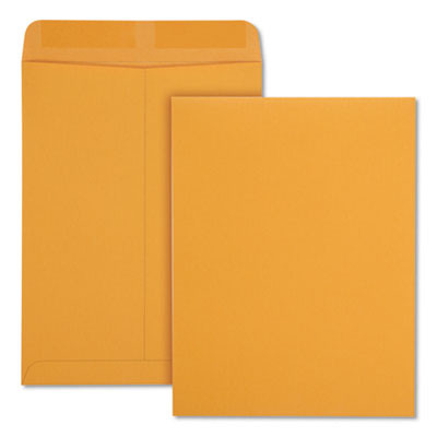 Catalog Envelope, 28 Lb Bond Weight Kraft, #10 1/2, Square Flap, Gummed Closure, 9 x 12, Brown Kraft, 250/Box