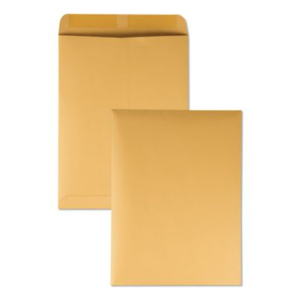 Catalog Envelope, 28 Lb Bond Weight Kraft, #12 1/2, Square Flap, Gummed Closure, 9.5 x 12.5, Brown Kraft, 250/Box