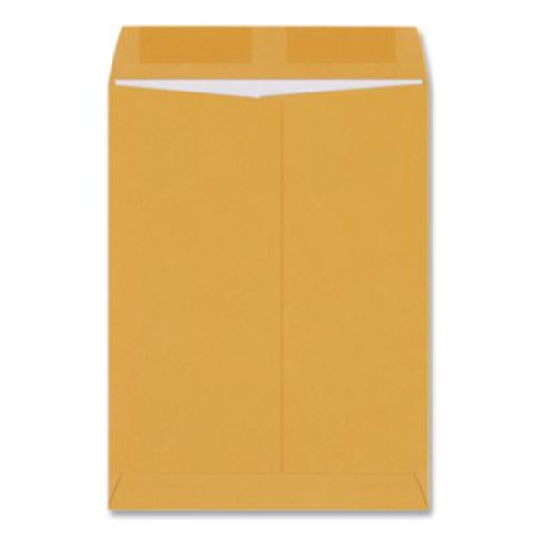 Catalog Envelope, 28 Lb Bond Weight Kraft, #15 1/2, Square Flap, Gummed Closure, 12 x 15.5, Brown Kraft, 250/Box