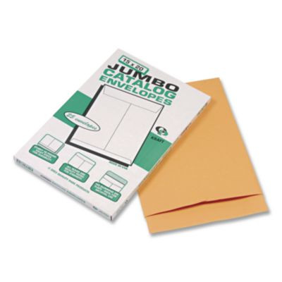 Jumbo Size Kraft Envelope, Cheese Blade Flap, Fold-Over Closure, 15 x 20, Brown Kraft, 25/Pack