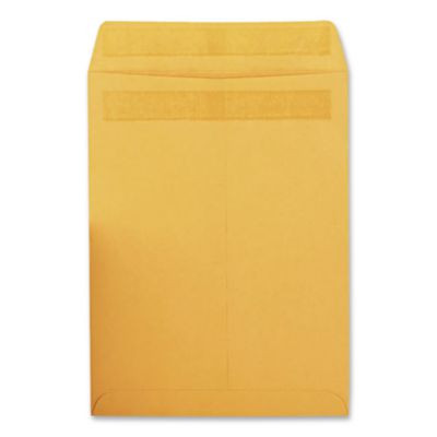 Redi-Seal Catalog Envelope, #12 1/2, Cheese Blade Flap, Redi-Seal Adhesive Closure, 9.5 x 12.5, Brown Kraft, 250/Box