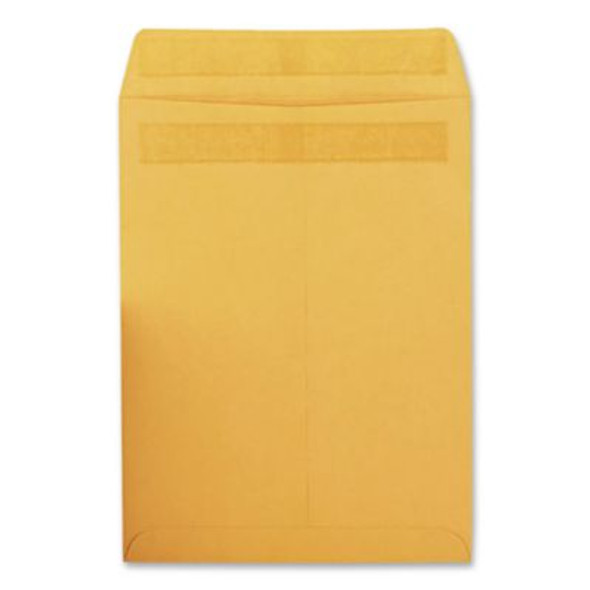 Redi-Seal Catalog Envelope, #12 1/2, Cheese Blade Flap, Redi-Seal Adhesive Closure, 9.5 x 12.5, Brown Kraft, 100/Box