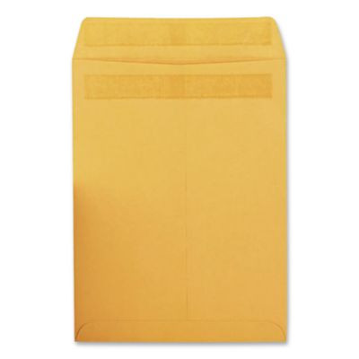 Redi-Seal Catalog Envelope, #12 1/2, Cheese Blade Flap, Redi-Seal Adhesive Closure, 9.5 x 12.5, Brown Kraft, 100/Box