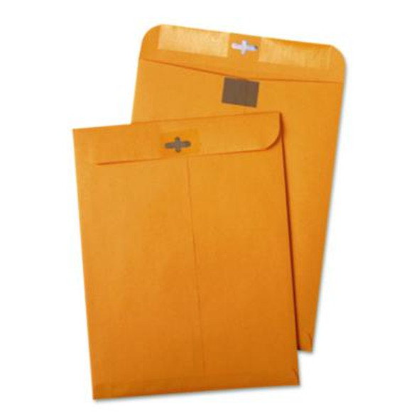 Postage Saving Clearclasp Kraft Envelope, #97, Cheese Blade Flap, Clearclasp Closure, 10 X 13, Brown Kraft, 100/Box
