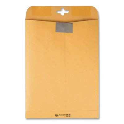 Postage Saving Clearclasp Kraft Envelope, #97, Cheese Blade Flap, Clearclasp Closure, 10 X 13, Brown Kraft, 100/Box