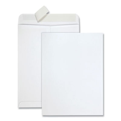 Redi-Strip Catalog Envelope, #10 1/2, Cheese-Blade Flap, Redi-Strip Adhesive Closure, 9 x 12, White, 100/Box