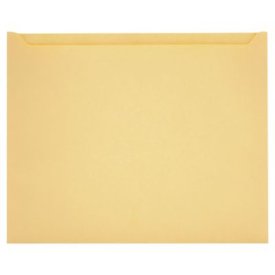 Paper File Jackets, Letter Size, Buff, 100/Box