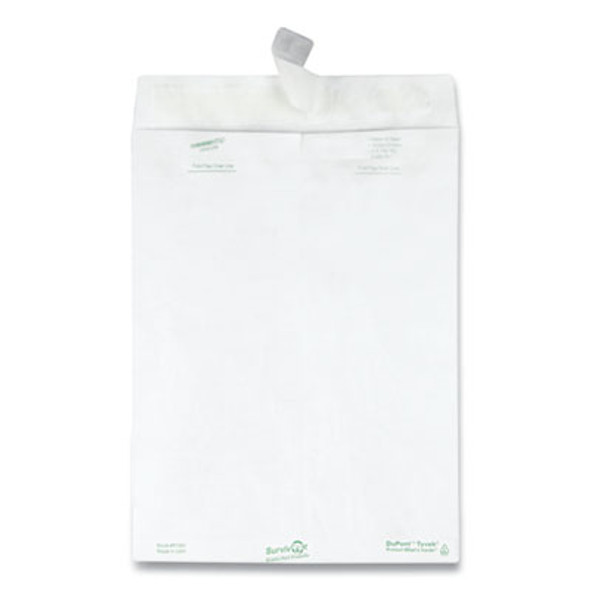 Lightweight 14 Lb Tyvek Catalog Mailers, #10 1/2, Square Flap, Redi-Strip Adhesive Closure, 9 x 12, White, 100/Box