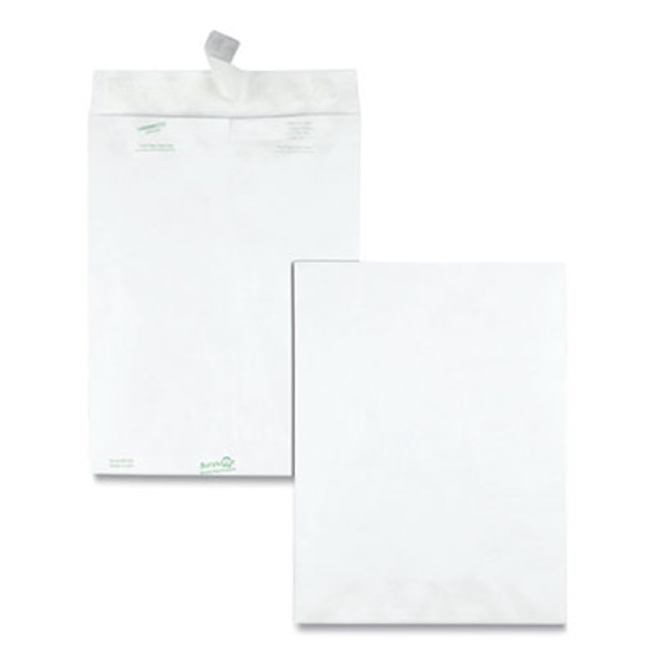 Lightweight 14 Lb Tyvek Catalog Mailers, #10 1/2, Square Flap, Redi-Strip Adhesive Closure, 9 x 12, White, 100/Box