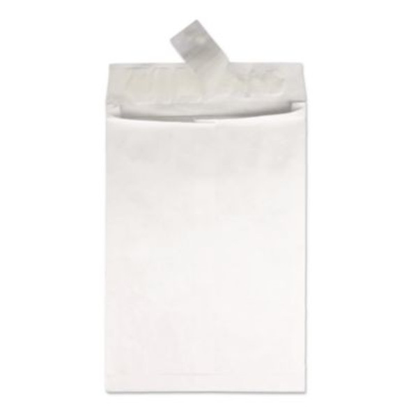 Lightweight 14 Lb Tyvek Catalog Mailers, #12 1/2, Square Flap, Redi-Strip Adhesive Closure, 9.5 x 12.5, White, 100/Box