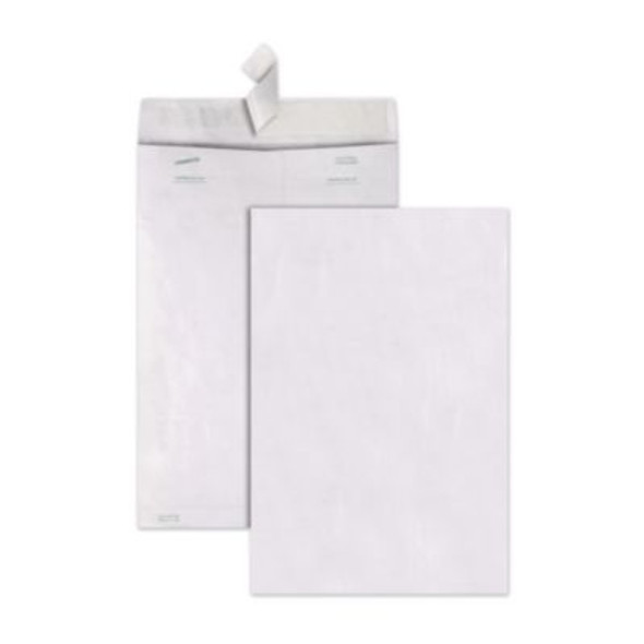 Lightweight 14 Lb Tyvek Catalog Mailers, #15, Square Flap, Redi-Strip Adhesive Closure, 10 x 15, White, 100/Box