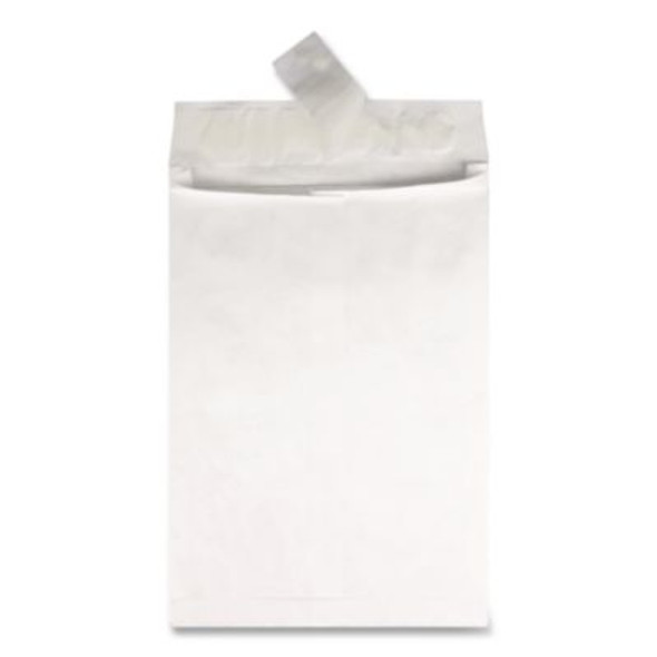 Lightweight 14 Lb Tyvek Catalog Mailers, #15 1/2, Square Flap, Redi-Strip Adhesive Closure, 12 x 16, White, 100/Box