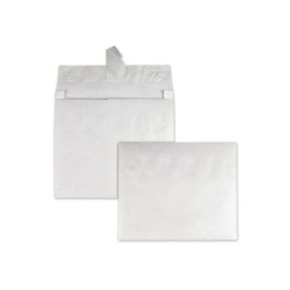 Heavyweight 18 Lb Tyvek Open End Expansion Mailers, #13 1/2, Square Flap, Redi-Strip Adhesive Closure, 10 x 13, White, 100/Ct