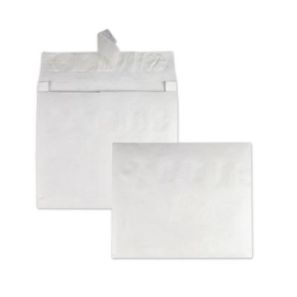 Lightweight 14 Lb Tyvek Open End Expansion Mailers, #15, Square Flap, Redi-Strip Adhesive Closure, 10 x 15, White, 100/Carton