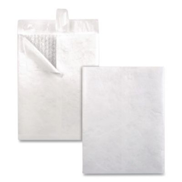 Bubble Mailer Of Dupont Tyvek, #2E, Air Cushion, Redi-Strip Adhesive Closure, 9 x 12, White, 25/Box