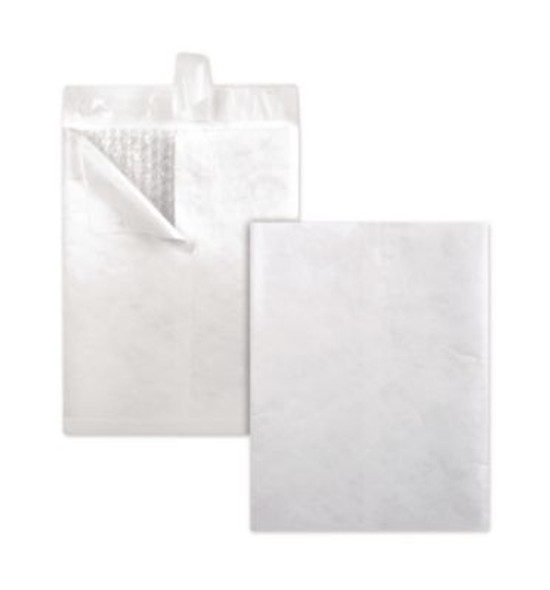 Bubble Mailer Of Dupont Tyvek, #13 1/2, Square Flap, Redi-Strip Adhesive Closure, 10 x 13, White, 25/Box