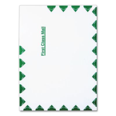 Ship-Lite Envelope, First Class, #10 1/2, Cheese Blade Flap, Redi-Strip Adhesive Closure, 9 x 12, White, 100/Box