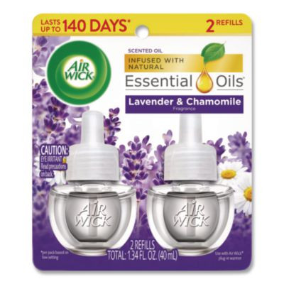 Scented Oil Refill, Lavender And Chamomile, 0.67 Oz, 2/Pack