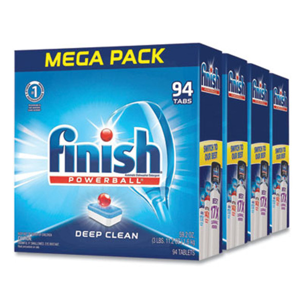 Powerball Dishwasher Tabs, Fresh Scent, 94/Box