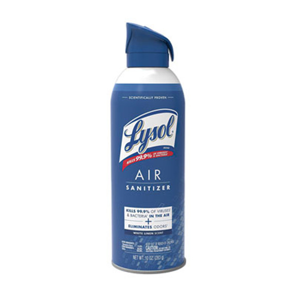 Air Sanitizer Spray, White Linen, 10 Oz Aerosol Spray, 6/Carton