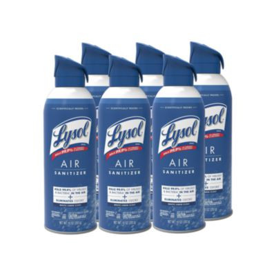 Air Sanitizer Spray, White Linen, 10 Oz Aerosol Spray, 6/Carton
