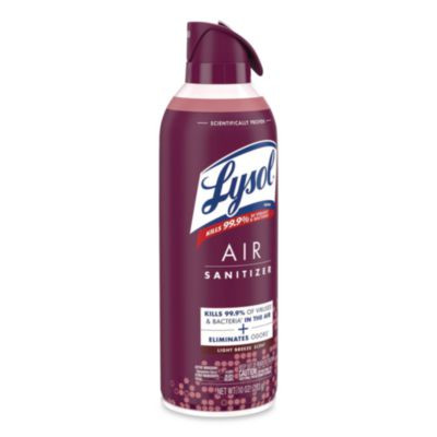 Air Sanitizer Spray, Light Breeze Scent, 10 Oz Aerosol Spray, 6/Carton
