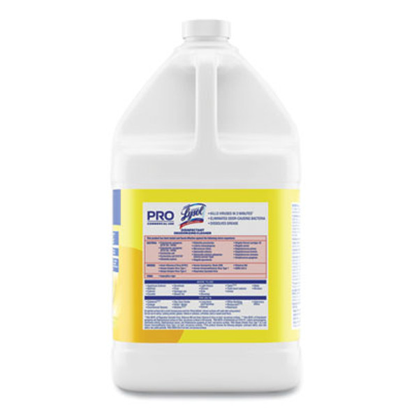 Disinfectant Deodorizing Cleaner Concentrate, Lemon Scent, 128 Oz Bottle