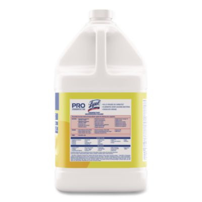 Disinfectant Deodorizing Cleaner Concentrate, Lemon Scent, 128 Oz Bottle