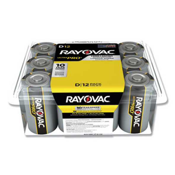Ultra Pro Alkaline D Batteries, 12/Pack