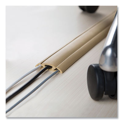 Cord Protector And Concealer, 2.6" x 5 Ft, Beige