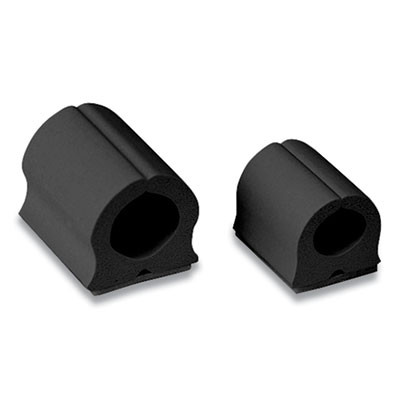 D-Wings Nail-Free Cord Clips, 12 Small 0.38", Six Large 0.5", Black, 18/Pack