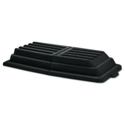 Hinged Dome Tilt Truck Lid, 31.75w X 61d X 8.75h, Black