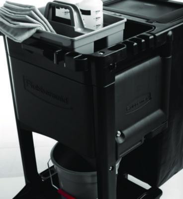 Cleaning Cart Locking Door Kit, Black