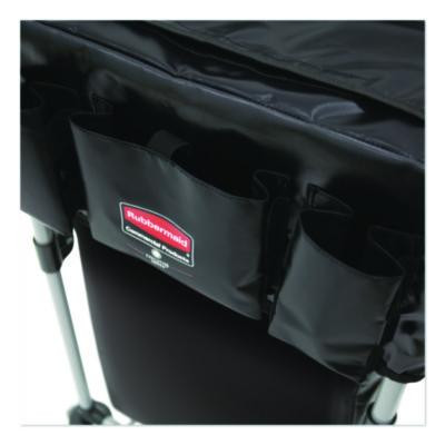 Storage/Trash Compartment Cover, Cloth, Black