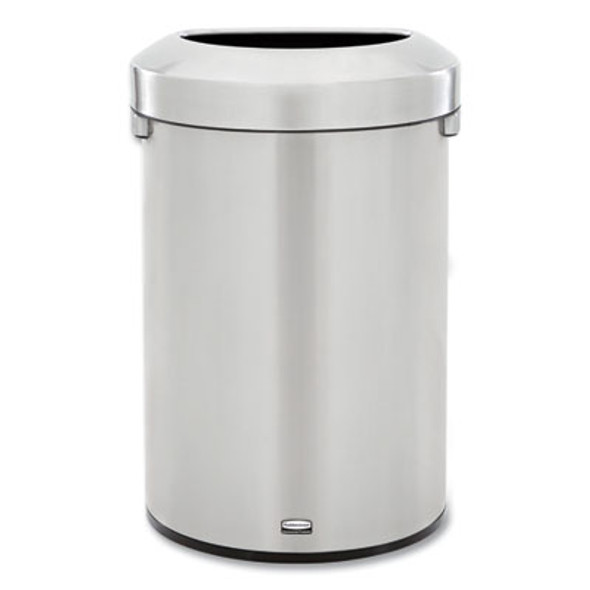 Refine Series Waste Receptacle, 21 Gal, Plastic/Stainless Steel