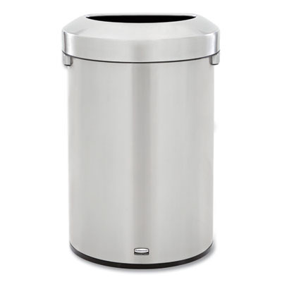 Refine Series Waste Receptacle, 21 Gal, Plastic/Stainless Steel